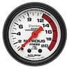 Autometer Phantom Mechanical Nitrous Pressure gauge 2 1/16" (52.4mm)