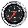 Autometer Traditional Chrome Mechanical Fuel Pressure w/ Isolator gauge 2 1/16" (52.4mm)