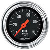 Autometer Traditional Chrome Mechanical Oil Pressure gauge 2 1/16" (52.4mm)