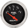 Autometer Traditional Chrome Short Sweep Electric Fuel Level gauge 2 1/16" (52.4mm)