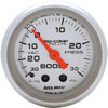 Autometer Ultra Lite Mechanical Boost / Vacuum gauge 2 1/16" (52.4mm)