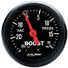 Autometer Z Series Mechanical Boost / Vacuum gauge 2 1/16" (52.4mm)