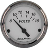 Autometer American Platinum Short Sweep Electric Voltmeter Gauges 2 1/16" (52.4mm)