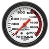 Autometer Phantom Mechanical Nitrous Pressure gauge 2 5/8" (66.7mm)