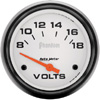 Autometer Phantom Short Sweep Electric Voltmeter gauge 2 5/8" (66.7mm)