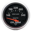 Autometer Sport Comp Short Sweep Electric Cylinder Head Temperature Gauge 2 5/8" (66.7mm)