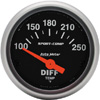 Autometer Sport Comp Short Sweep Electric Differential Temp Gauge 2 1/16" (52.4mm)