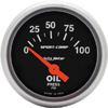 Autometer Sport Comp Short Sweep Electric Oil Pressure Gauge 2 1/16" (52.4mm)