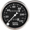 Autometer Street Rod Old Tyme Black In-Dash Tachs & Speedos Speedometer Mechanical Speedometer gauge 3 1/8