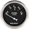 Autometer Street Rod Old Tyme Black Short Sweep Electric Fuel Level gauge 2 1/16" (52.4mm)