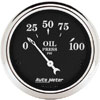 Autometer Street Rod Old Tyme Black Short Sweep Electric Oil Pressure gauge 2 1/16" (52.4mm)