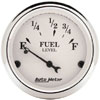 Autometer Street Rod Old Tyme white Short Sweep Electric Fuel Level gauge 2 1/16" (52.4mm)