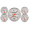 Autometer Street Rod Arctic White In-Dash Tachs & Speedos Kit Box Mech Speedo / Oil Press. / Water Temp. / Volt / Fuel Level gauge Kit