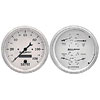 Autometer Street Rod Old Tyme white In-Dash Tachs & Speedos Kit Box Elec Speedo / Oil Press. / Water Temp. / Volt / Fuel Level gauge Kit, 5" (127mm)
