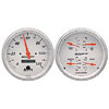 Autometer Street Rod Arctic White In-Dash Tachs & Speedos Kit Box Elec Speedo / Oil Press. / Water Temp. / Volt / Fuel Level gauge Kit, 5" (127mm)