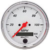 Autometer Street Rod Arctic White In-Dash Tachs & Speedos Speedometer Elec. Programmable gauge 3 3/8" (85.7mm)