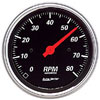 Autometer Street Rod Designer Black In-Dash Tachs & Speedos Tachometer gauge 3 3/8" (85.7mm)