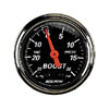Autometer Street Rod Designer Black Mechanical Boost / Vacuum gauge 2 1/16" (52.4mm)