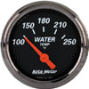 Autometer Street Rod Designer Black Short Sweep Electric Water Temperature gauge 2 1/16" (52.4mm)