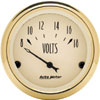 Autometer Street Rod Golden Olddise Short Sweep Electric Voltmeter gauge 2 1/16" (52.4mm)