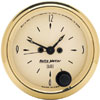Autometer Street Rod Golden Olddise Short Sweep Electric Clock Quartz Movement w/Second Hand gauge 2 1/16" (52.4mm)
