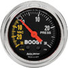 Autometer Traditional Chrome Mechanical Boost / Vacuum gauge 2 1/16" (52.4mm)