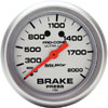 Autometer Ultra Lite Mechanical Brake Pressure gauge 2 5/8" (66.7mm)