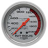 Autometer Ultra Lite Mechanical Nitrous Pressure gauge 2 5/8" (66.7mm)