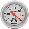Autometer Ultra Lite Mechanical Vacuum gauge 2 1/16" (52.4mm)