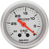 Autometer Ultra Lite Mechanical Vacuum gauge 2 1/16" (52.4mm)