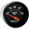 Autometer Z Series Short Sweep Electric Differential Temp gauge 2 1/16" (52.4mm)