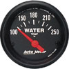 Autometer Z Series Short Sweep Electric Water Temperature gauge 2 1/16