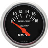 Sport Comp Short Sweep Electric Voltmeter Gauge 2 1/16" (52.4mm)