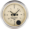 Autometer Antique Beige Short Sweep Electric Clock Quartz Movement w/Second Hand Gauges 2