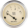 Autometer Antique Beige Short Sweep Electric Fuel Level Gauges 2 1/16