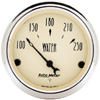 Autometer Antique Beige Short Sweep Electric Water Temperature Gauges 2 1/16