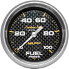 Autometer Carbon Fiber Full Sweep Electric Fuel Pressure gauge 2 5/8" (66.7mm)