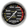 Autometer Carbon Fiber Mechanical Nitrous Pressure gauge 2 5/8" (66.7mm)