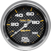 Autometer Carbon Fiber Mechanical Oil Pressure gauge 2 5/8