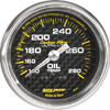 Autometer Carbon Fiber Mechanical Oil Temperature gauge 2 1/16" (52.4mm)