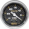 Autometer Carbon Fiber Mechanical Vacuum gauge 2 1/16
