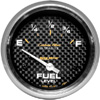 Autometer Carbon Fiber Short Sweep Electric Fuel Level gauge 2 5/8" (66.7mm)