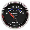 Autometer Cobalt Short Sweep Electric Voltmeter gauge 2 1/16" (52.4mm)