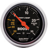 Autometer Phantom II Full Sweep Electric Boost / Vacuum w/ Peak Memory and Warning Gauge