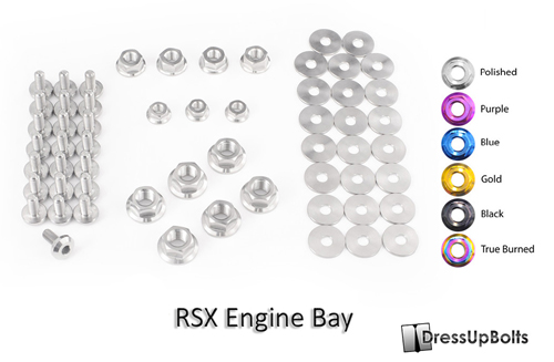 Dress Up Bolts Titanium Engine Bay Kit - Acura RSX 02+