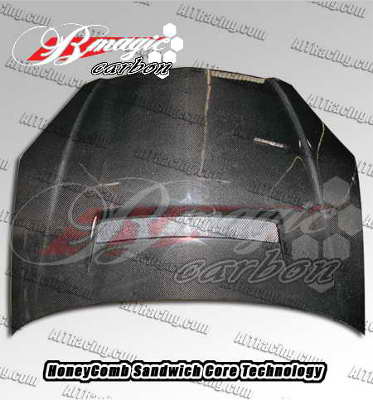 B-Magic N1 Series Carbon Fiber Hood - RSX 2002-2006