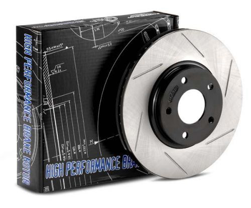StopTech PowerSlot Slotted Front Rotors - RSX Type S 02-06