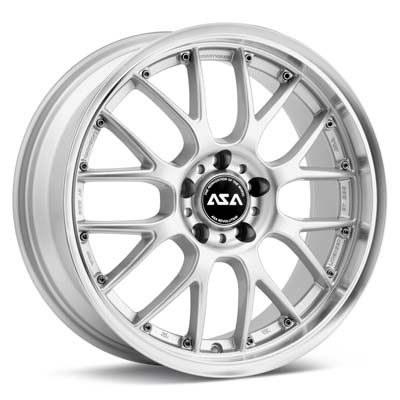 ASA AR1 17" Rims Set of 4 Silver w/Machined Lip