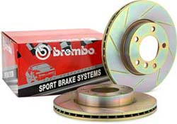 Brembo Sport Slotted REAR Rotors Pair - RSX 02-06