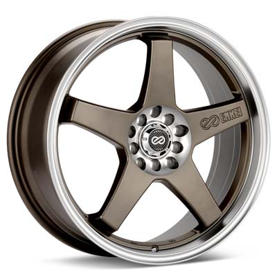 Enkei Performance EV5 17" Rims Bronze w/Machined Lip - RSX Type-s 02-04